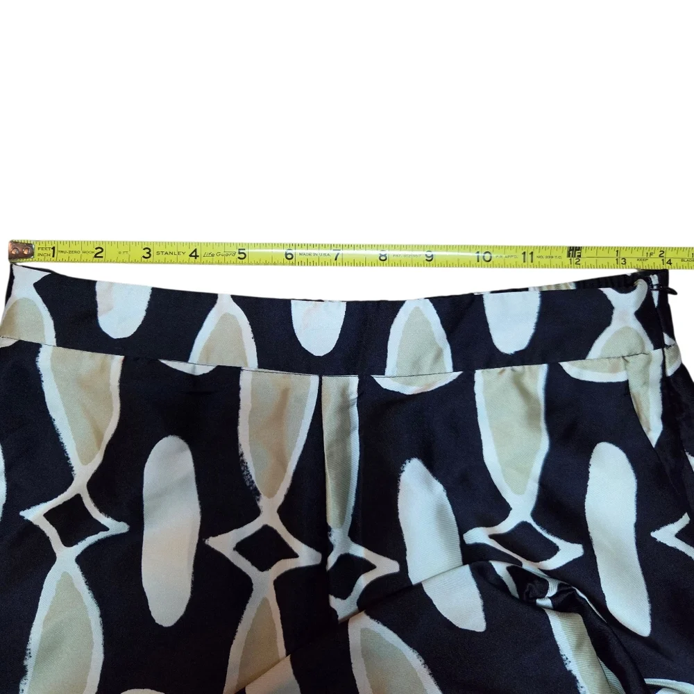 Zara Patterned Wide Leg Pants Size-Small - Picture 7 of 9